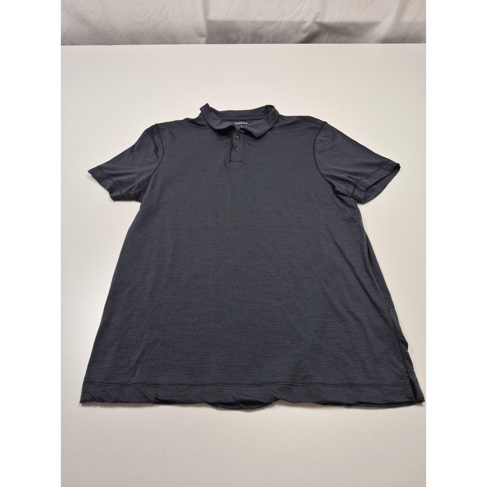 Proof Polo Shirt Mens Medium Navy 72 Hour Merino Wool Performance Huckberry Golf